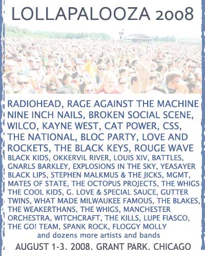 Lollapalooza lineup