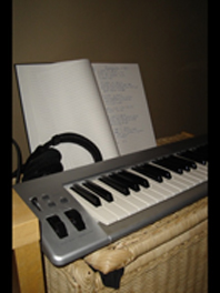 The midi keyboard